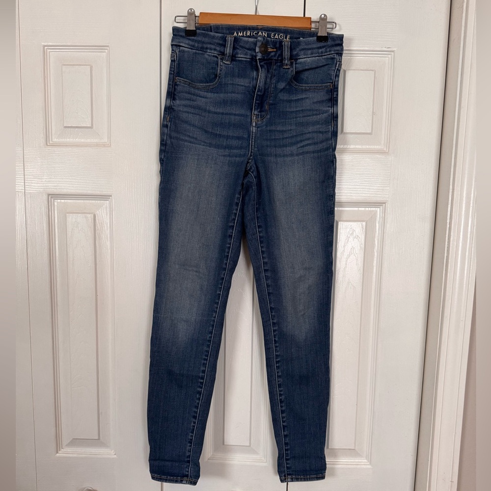 American Eagle Next Level Stretch Curvy High Rise Jeggings Sz 2